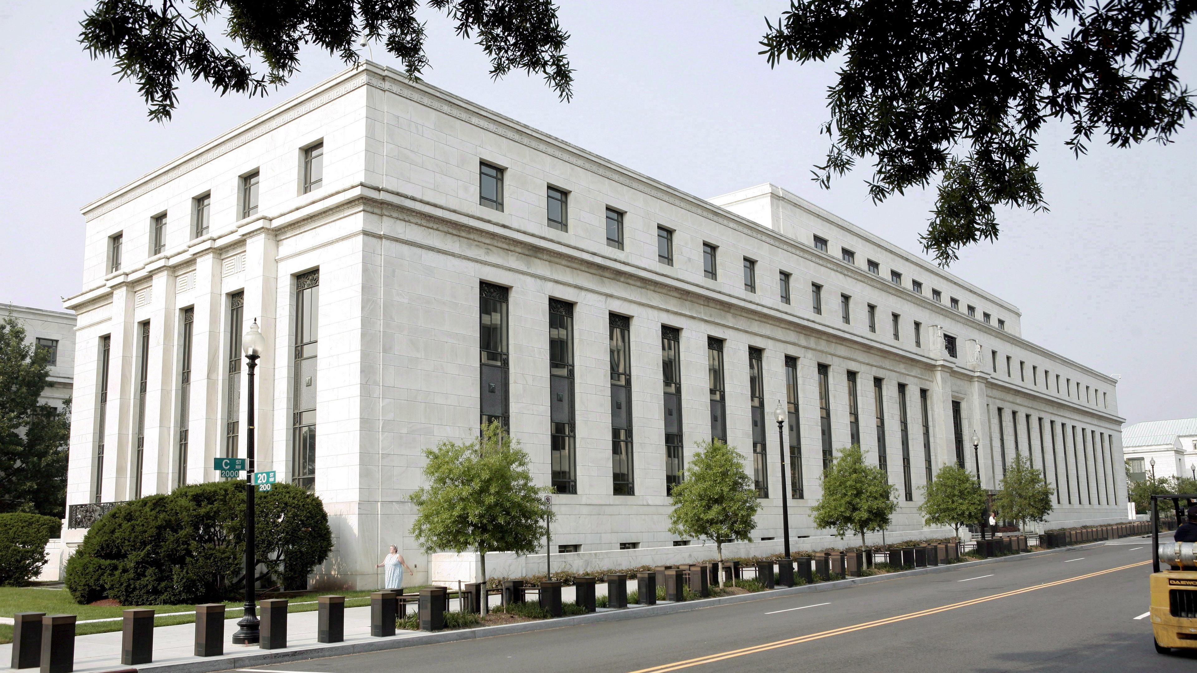 Das Gebäude der US-amerikanischen Notenbank Federal Reserve (Fed) in Washington.