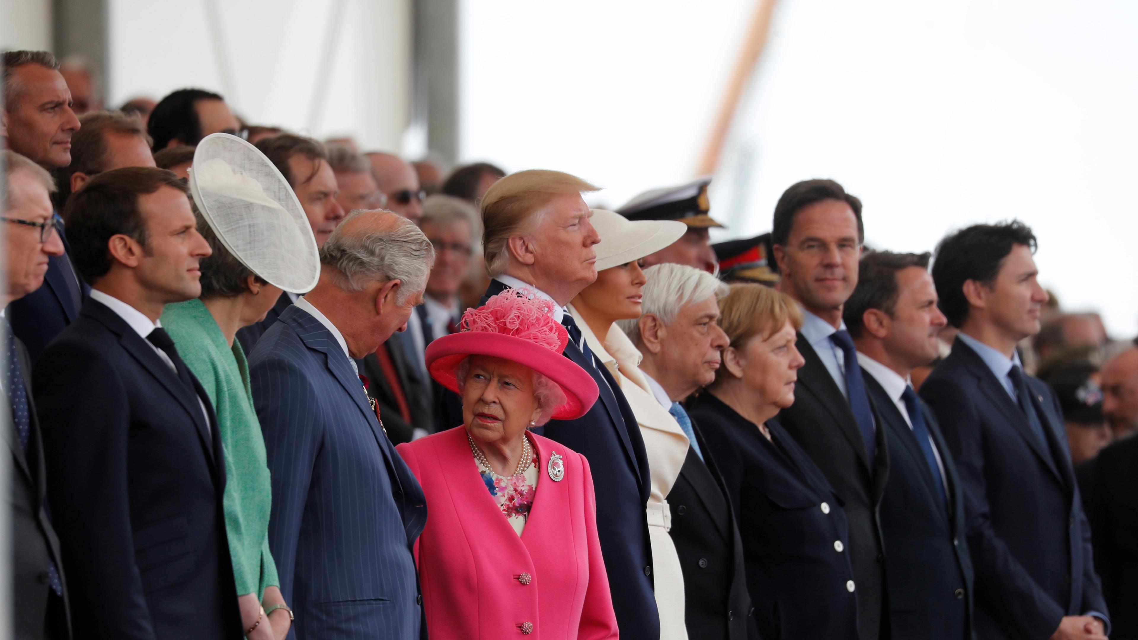 Melania Trump und Donald Trump bei der Feierlichketen zu 75 Jahre D-Day in Portsmouth (Großbritannien) am 05.06.2019