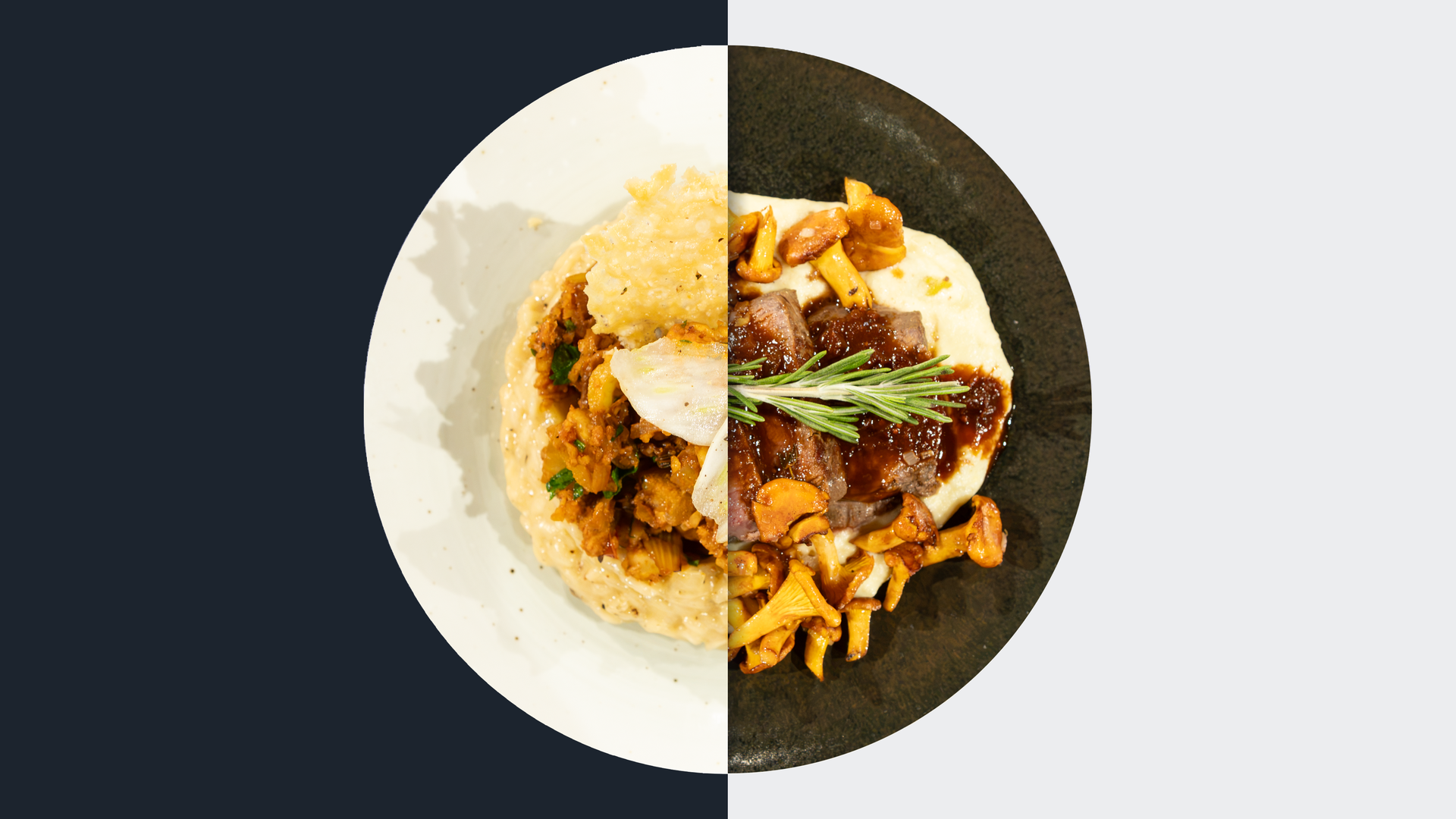Fenchel-Nuss-Ragout vs. Sautierte Pfifferlinge