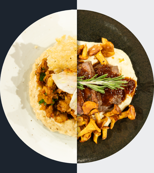 Fenchel-Nuss-Ragout vs. Sautierte Pfifferlinge
