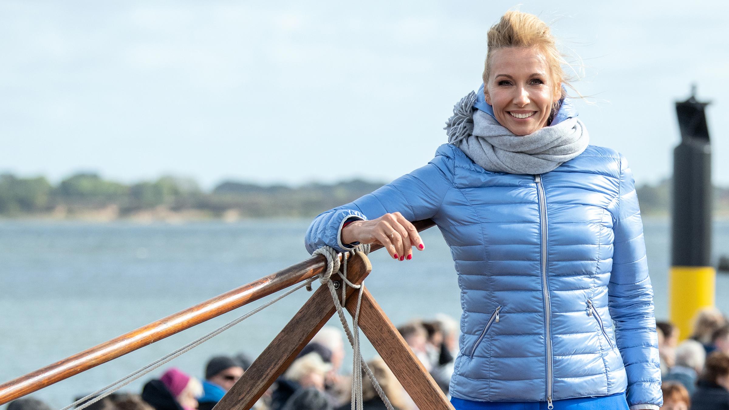 "ZDF-Fernsehgarten on Tour 30.09.2018": Die Moderatorin des ZDF-Fernsehgartens Andrea Kiewel