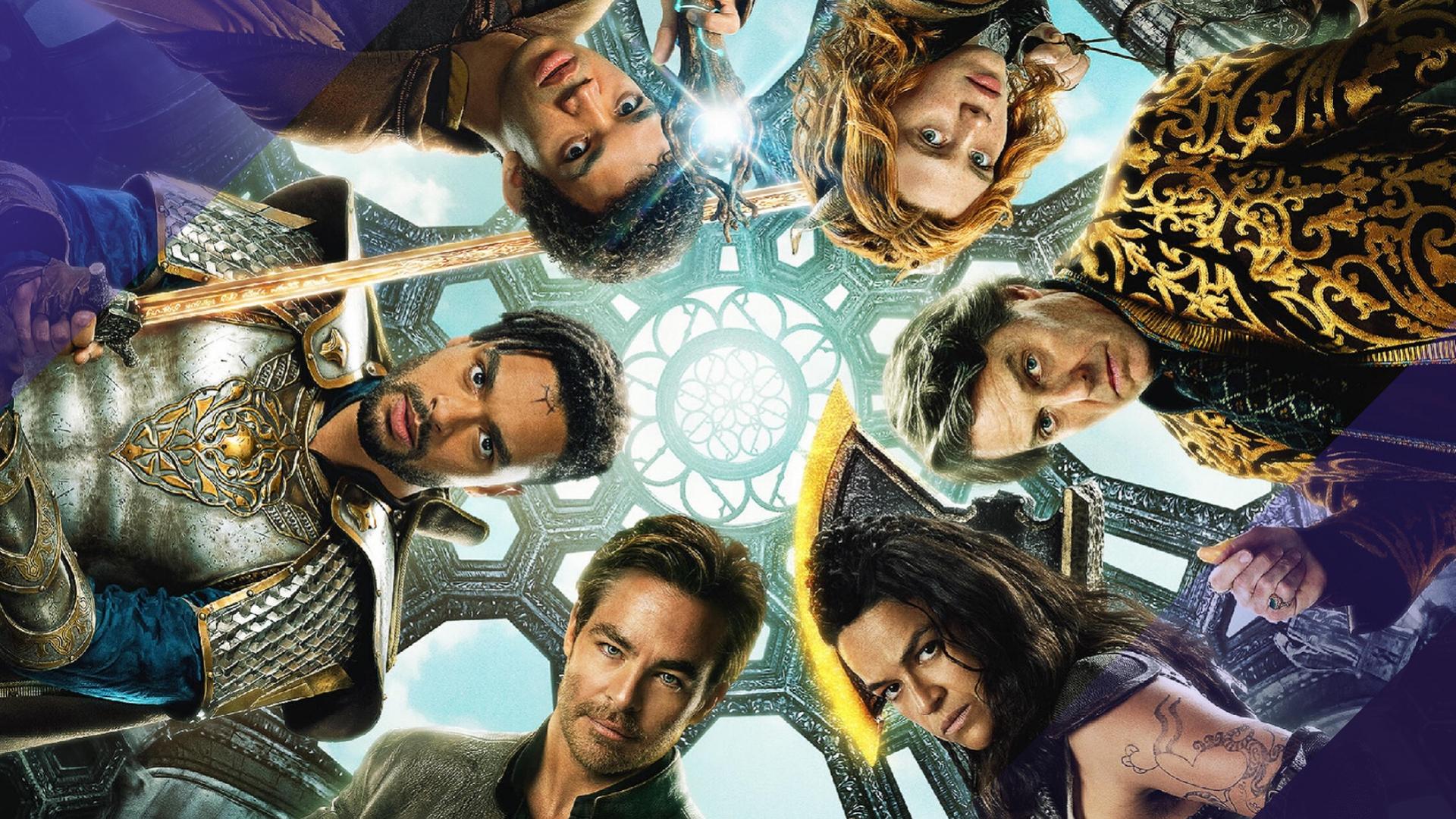 Plakatmotiv zu "Dungeons & Dragons: Ehre unter Dieben" mit Hauptdarstellern.