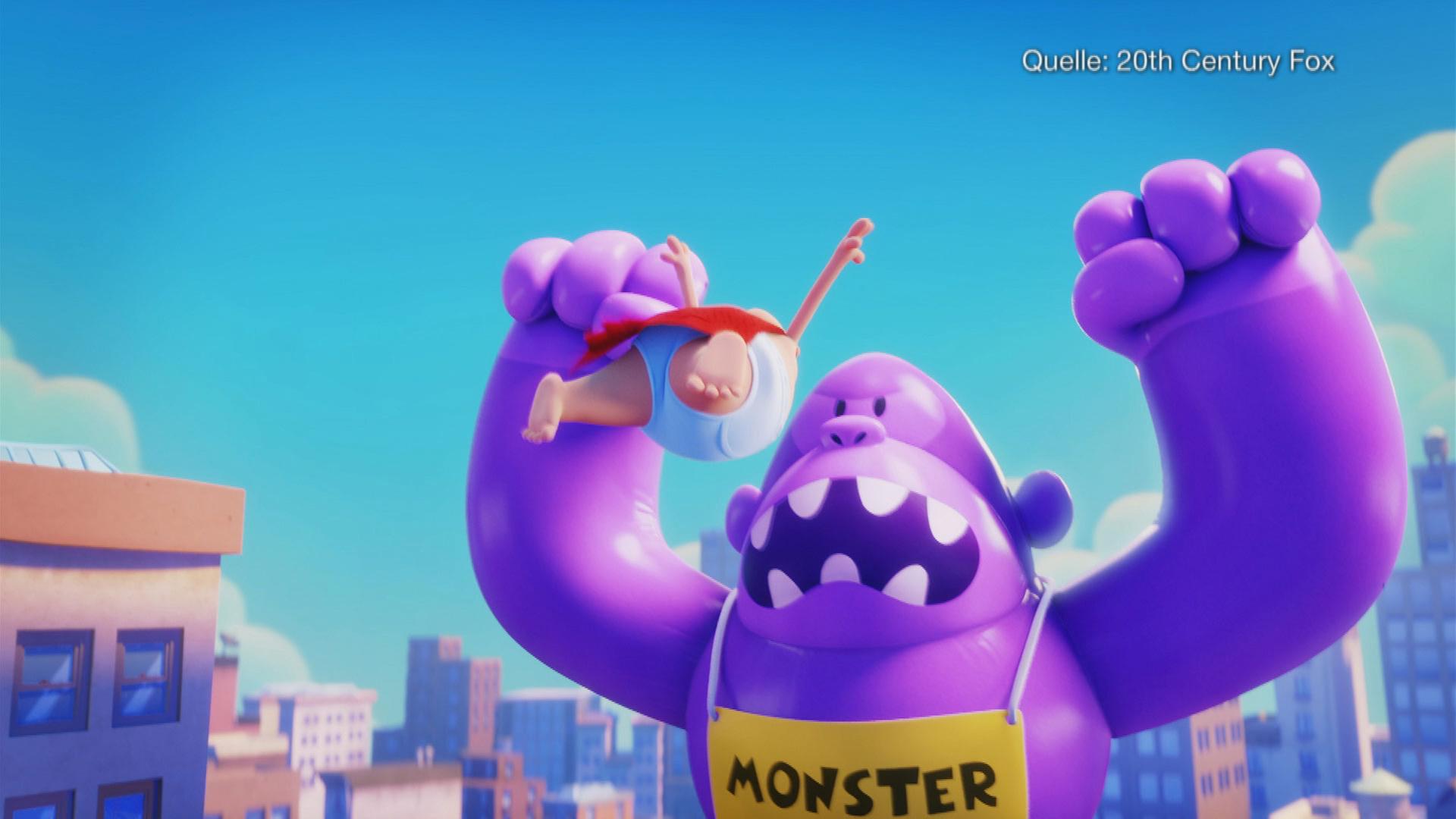 Filmszene aus "Captain Underpants" 