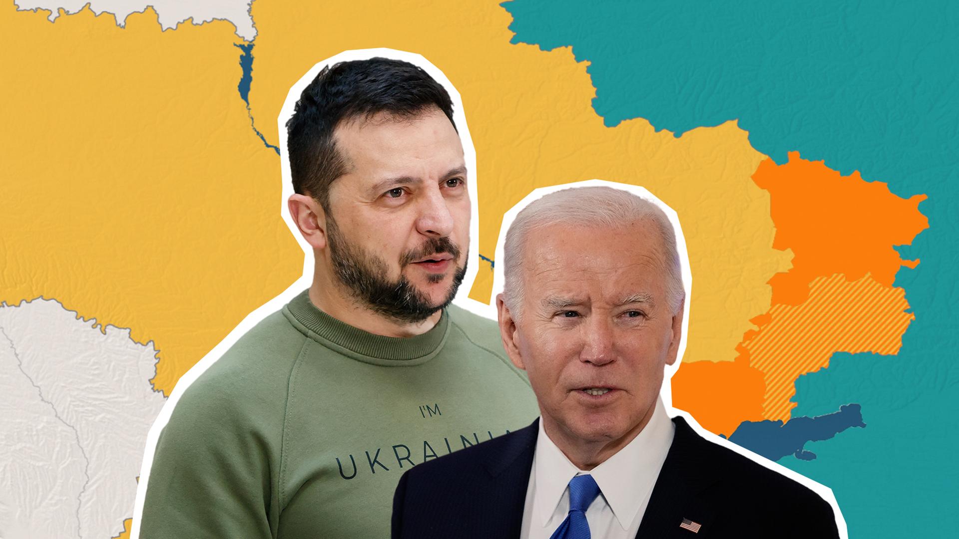 TN: Der ukrainische Präsident Selenskyj und US-Präsident Biden
