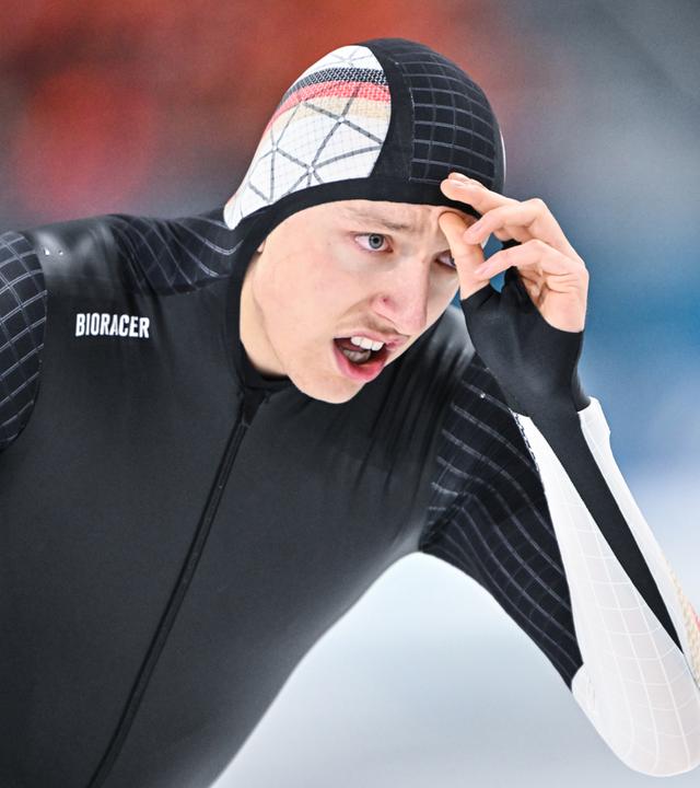 Finn Sonnekalb (Deutschland) reagiert. 