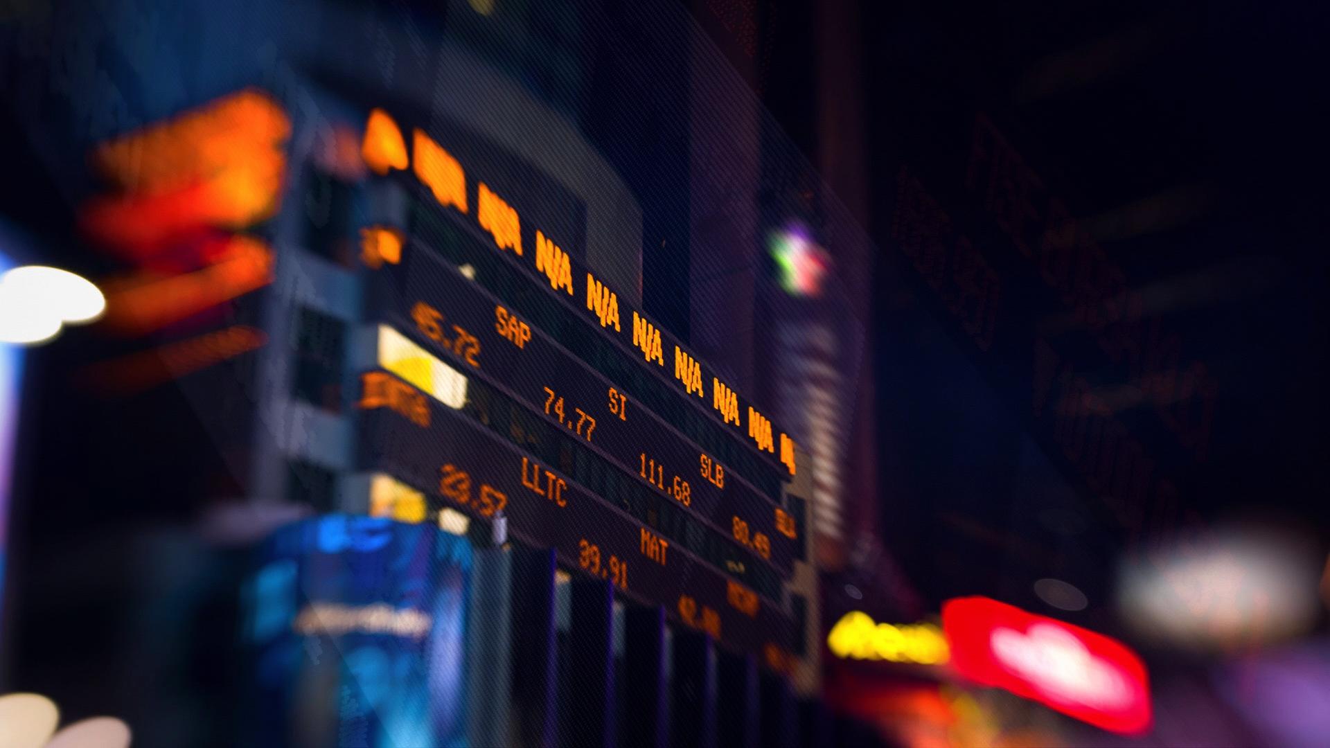 "Firmen am Abgrund: Die Investmentbank Barings Bank": Die Anzeige der Singapurer Börse zeigt den Börsenkurs an.