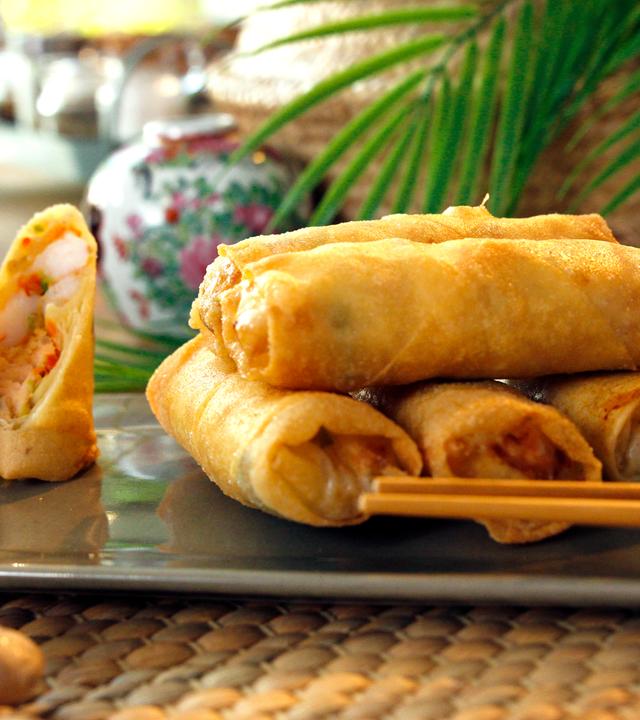 Frühlingsrollen mit Fisch