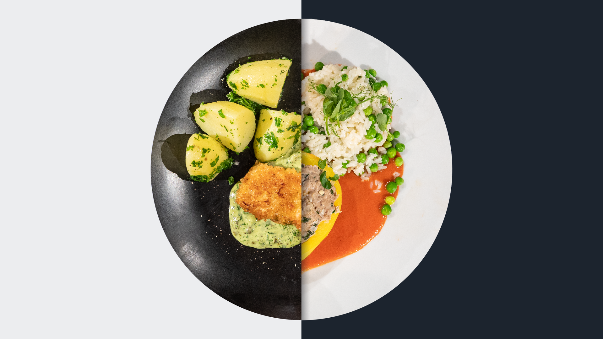 Fischstäbchen vs. Gefüllte Paprika