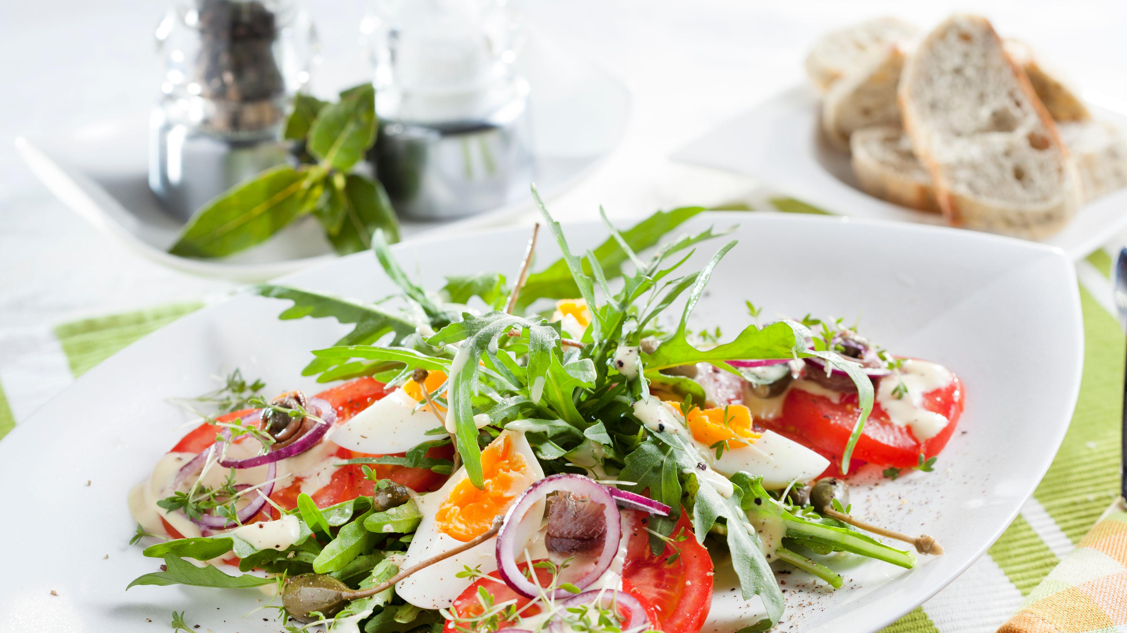 Fitness Salat Mit Casar Ddressing Zdfmediathek