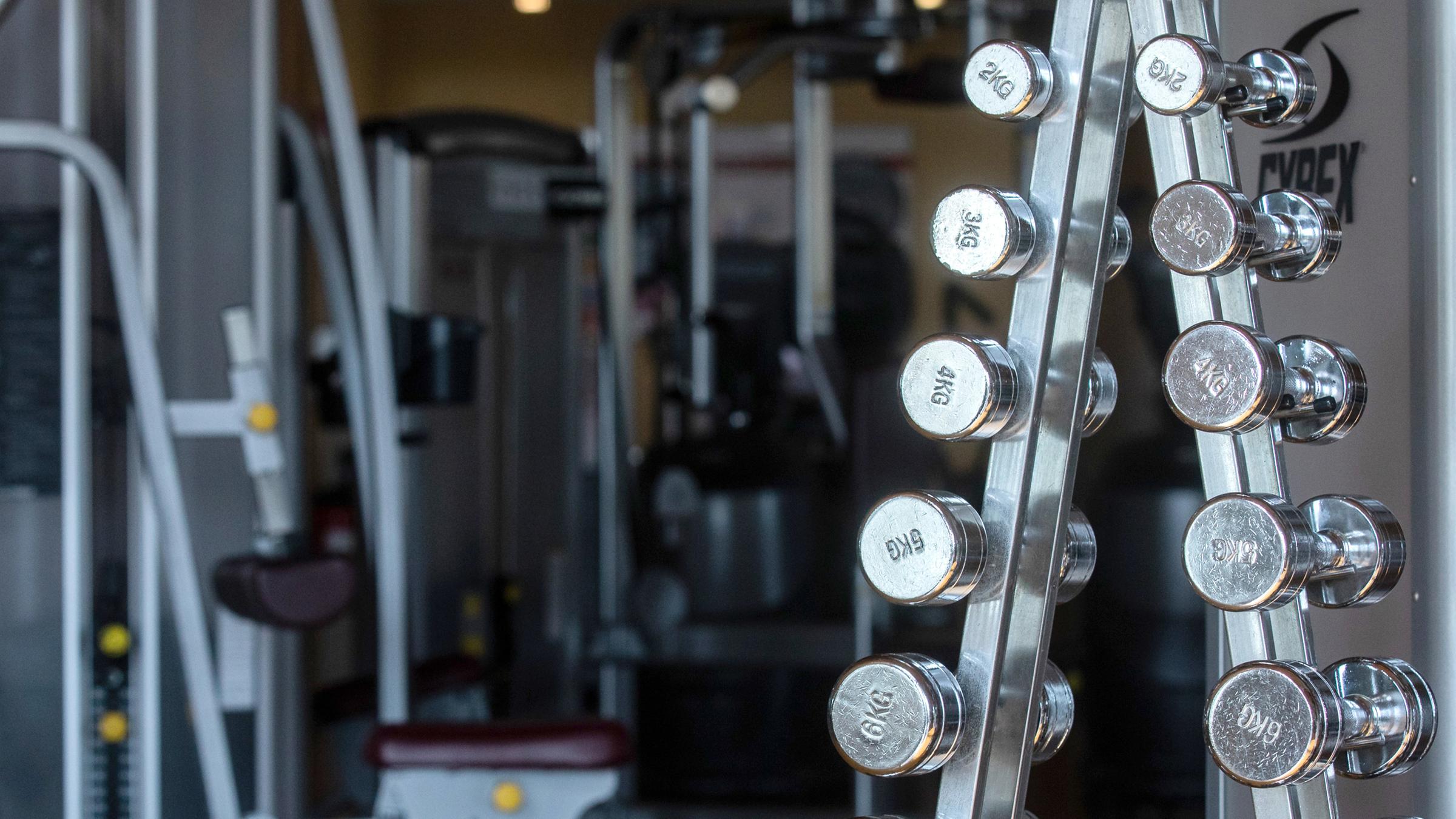 Ein leeres Fitnessstudio in Haltern am See am 17.03.2020