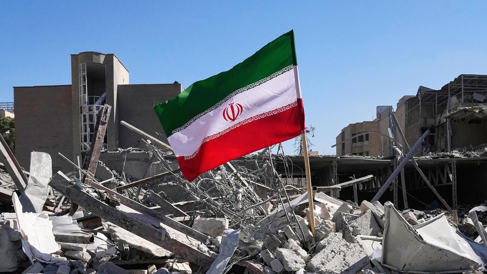 Iranische Flagge, aufgenommen am 03.03.2026