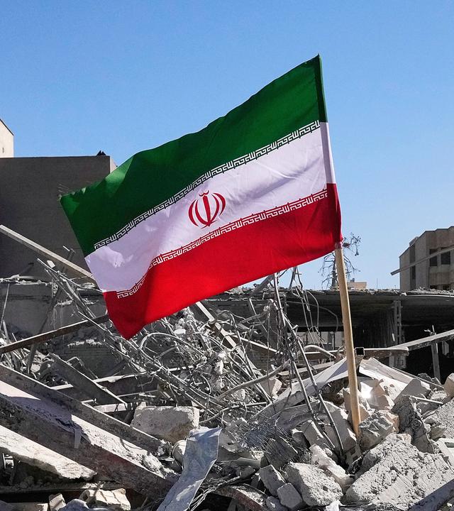 Iranische Flagge, aufgenommen am 03.03.2026