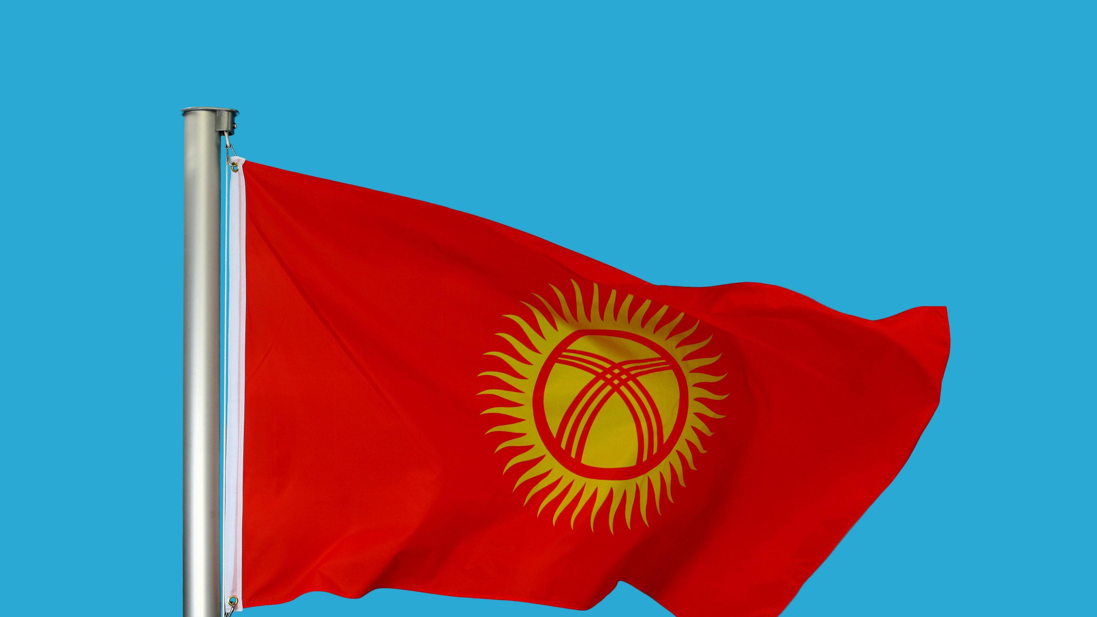 Flagge von Kirgisistan