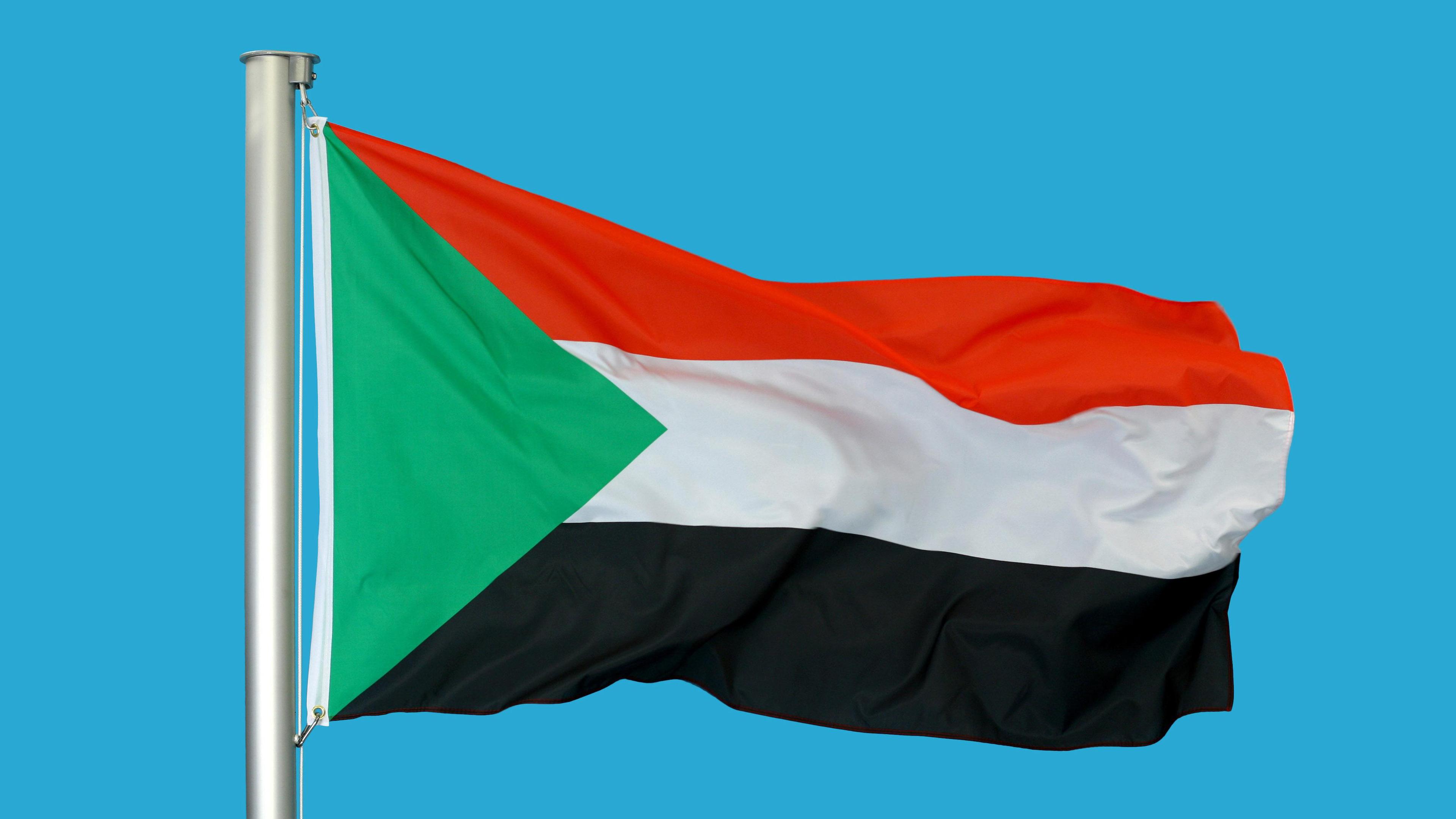 Die Flagge des Sudan