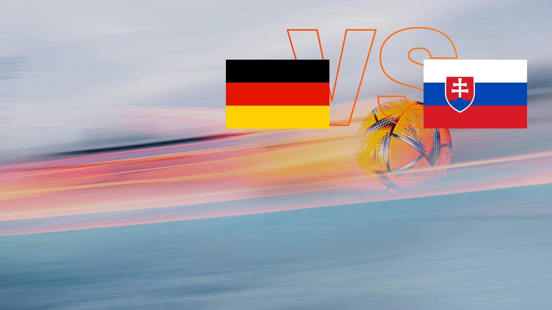 Flaggen Deutschland - Slowakei