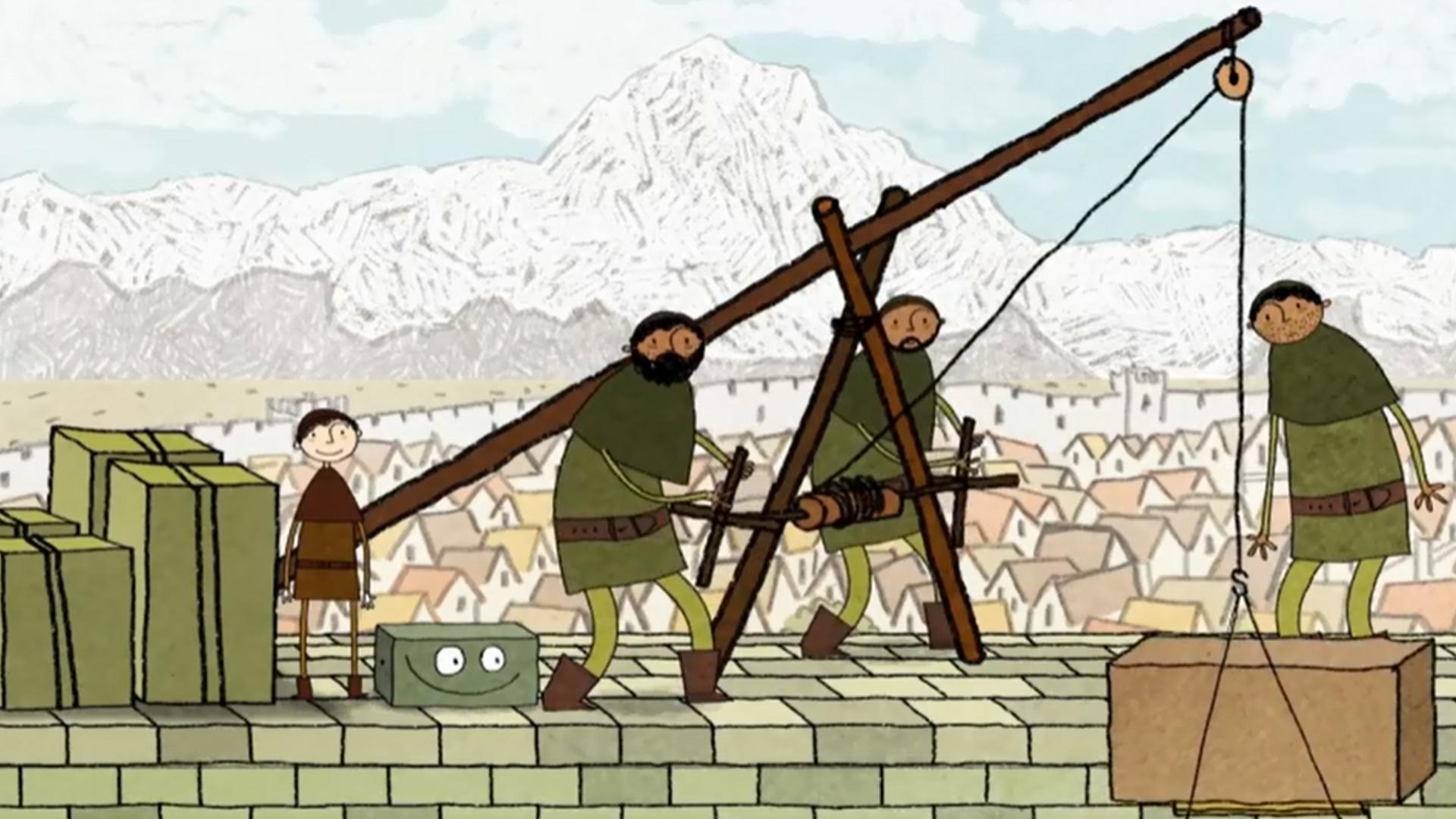 Flaschenzug und Hebel
