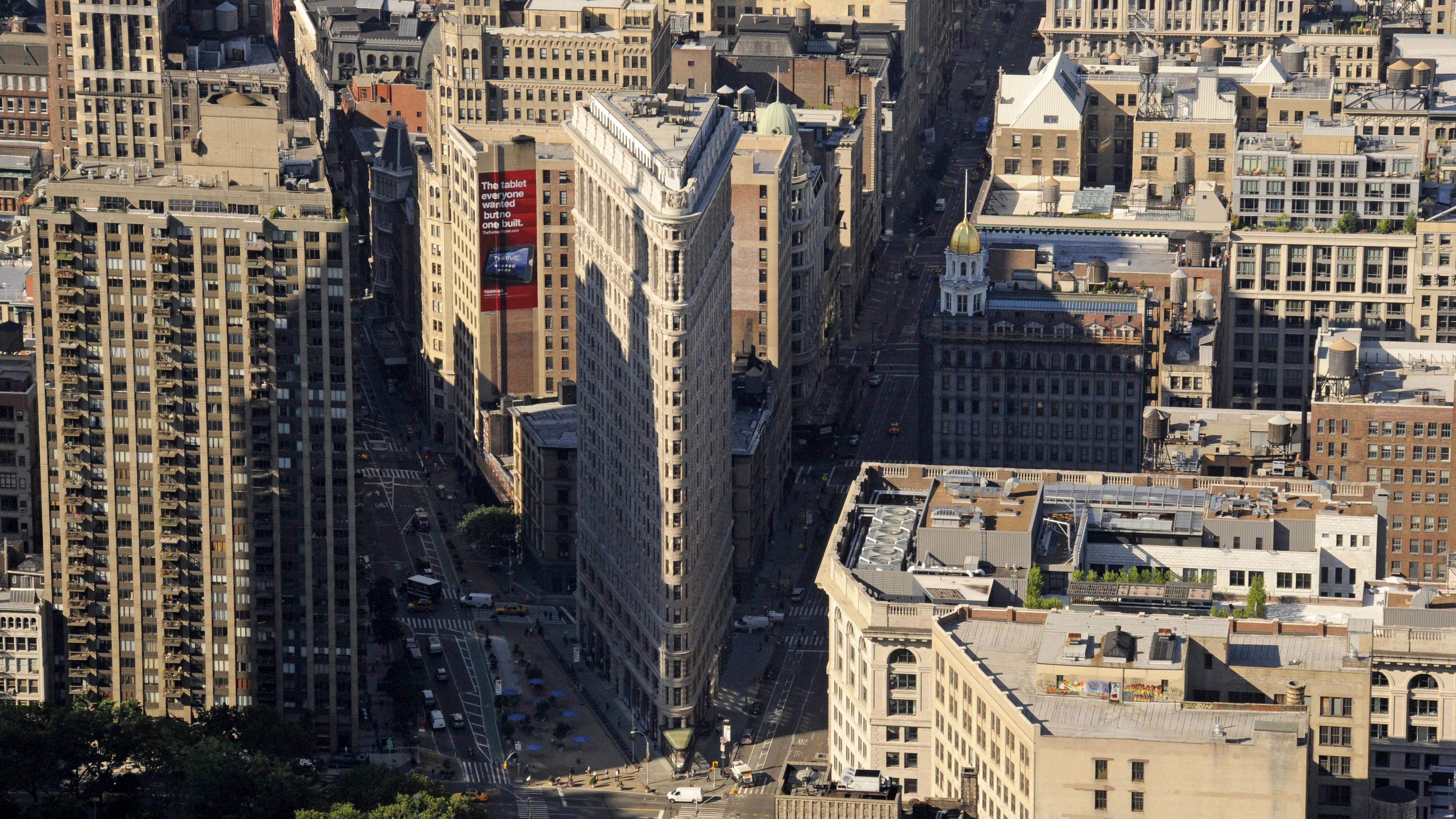 Flatiron-Gebäude in New York, aufgenommen am 05.07.2011
