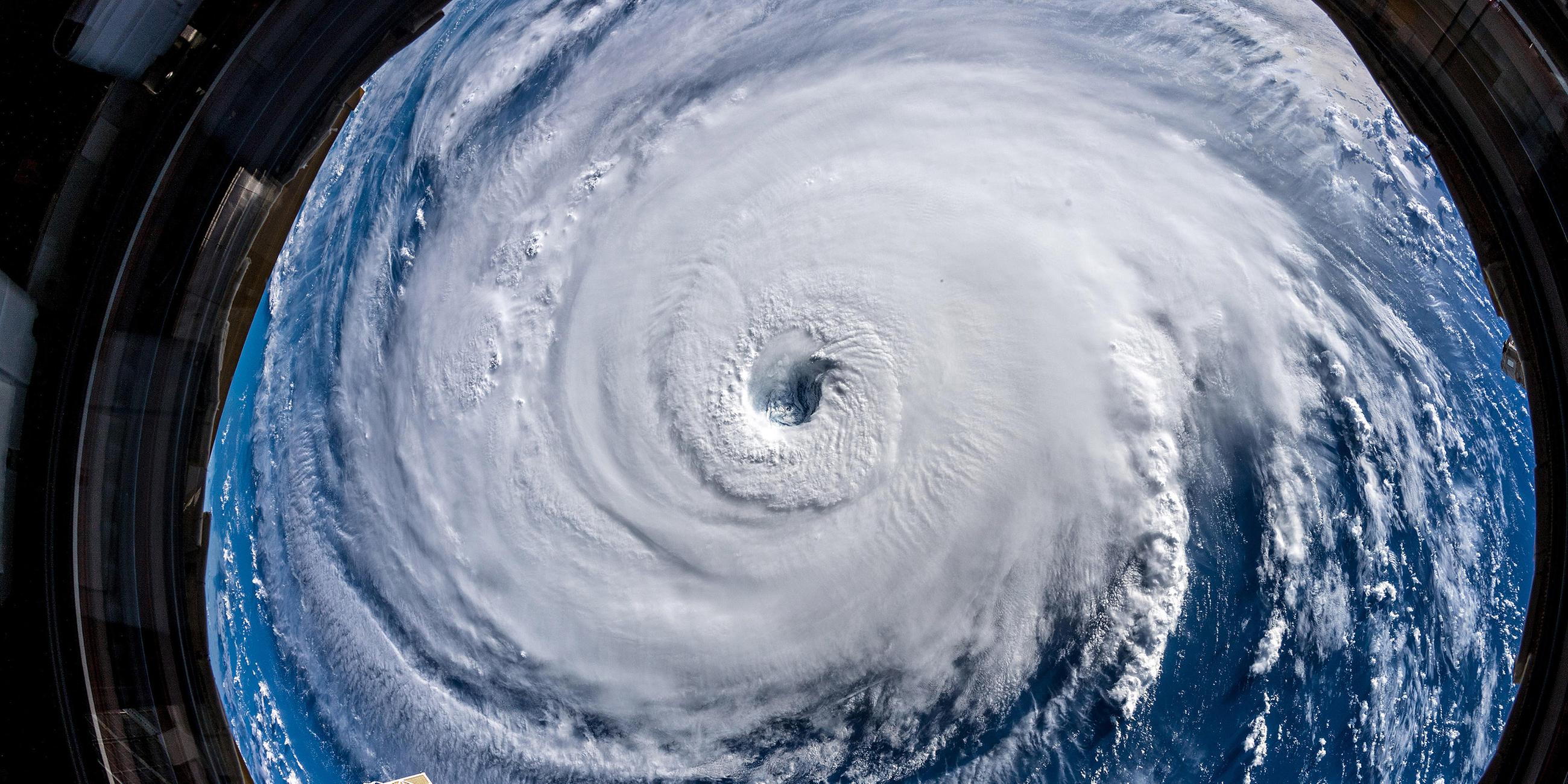 Hurrikan Florence aufgenommen von Esa-Astronaut Alexander Gerst aus der ISS.