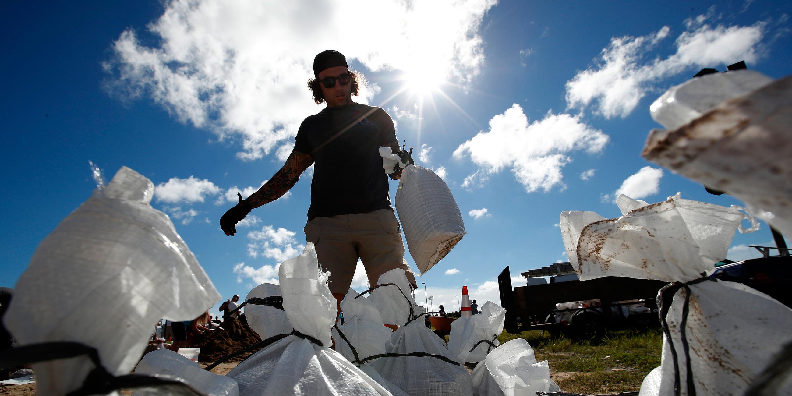 Bevölkerung von Virginia Beach, Virginia, bereiten sich auf Hurrikan Florence vor