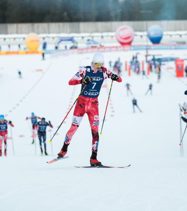 Florian Kolb (Österreich) ist in Aktion. 
