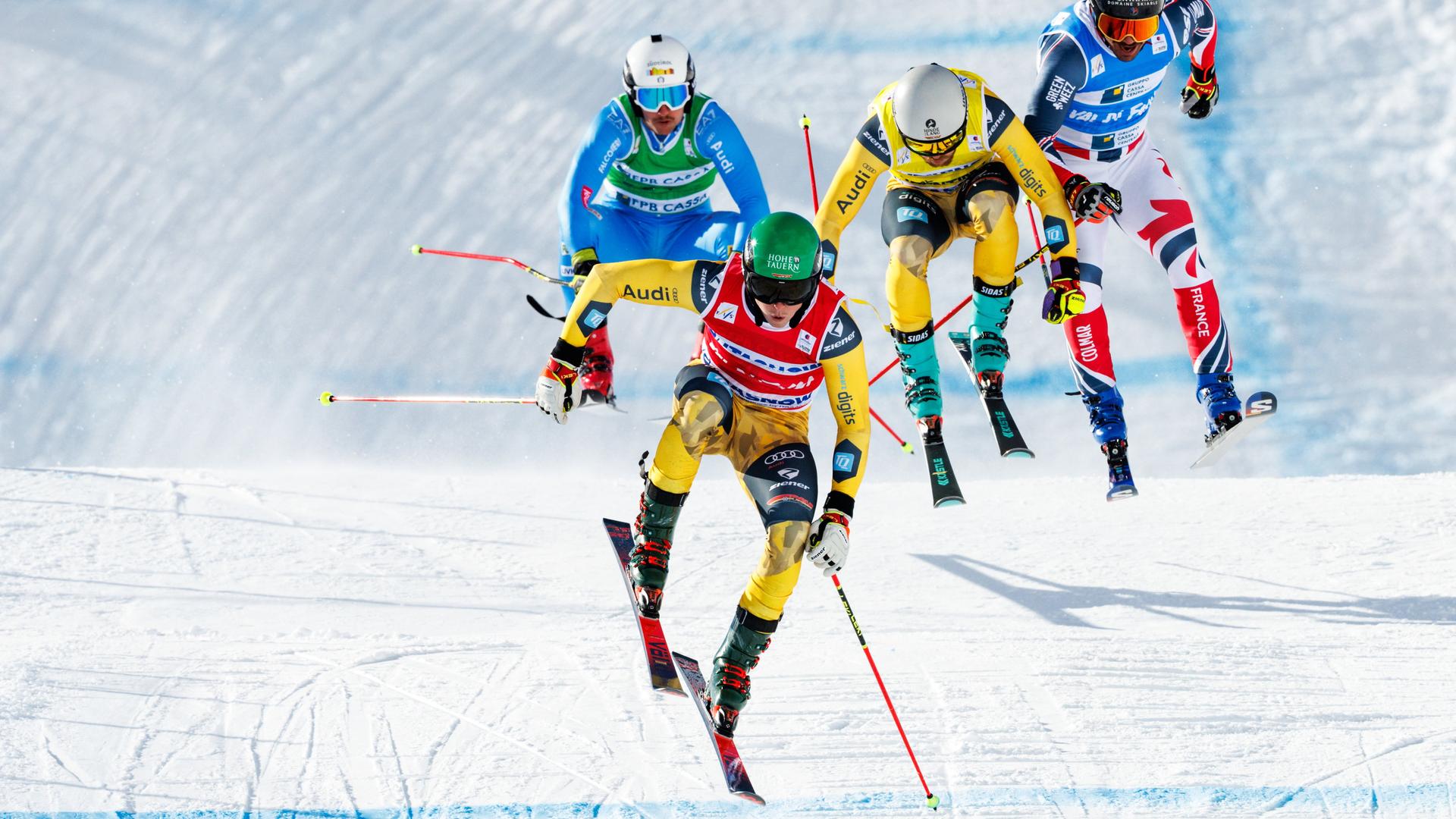 Florian Wilmsmann beim Freestyle Skiing am 30.01.2026 in Val die Fassa.