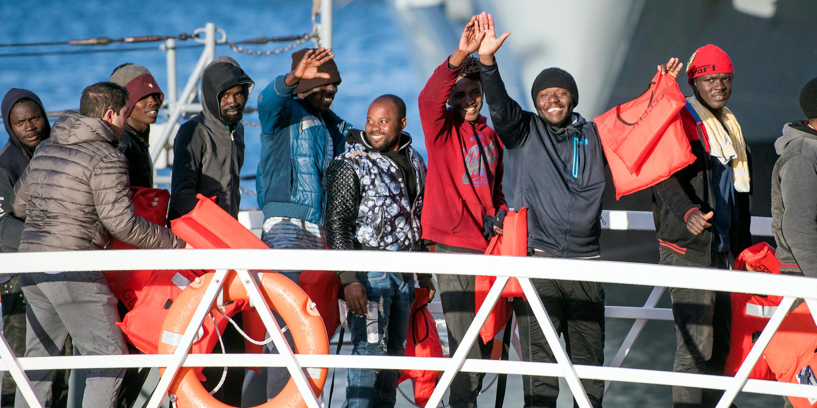 Flüchtlinge am 09.01.2019 auf Malta
