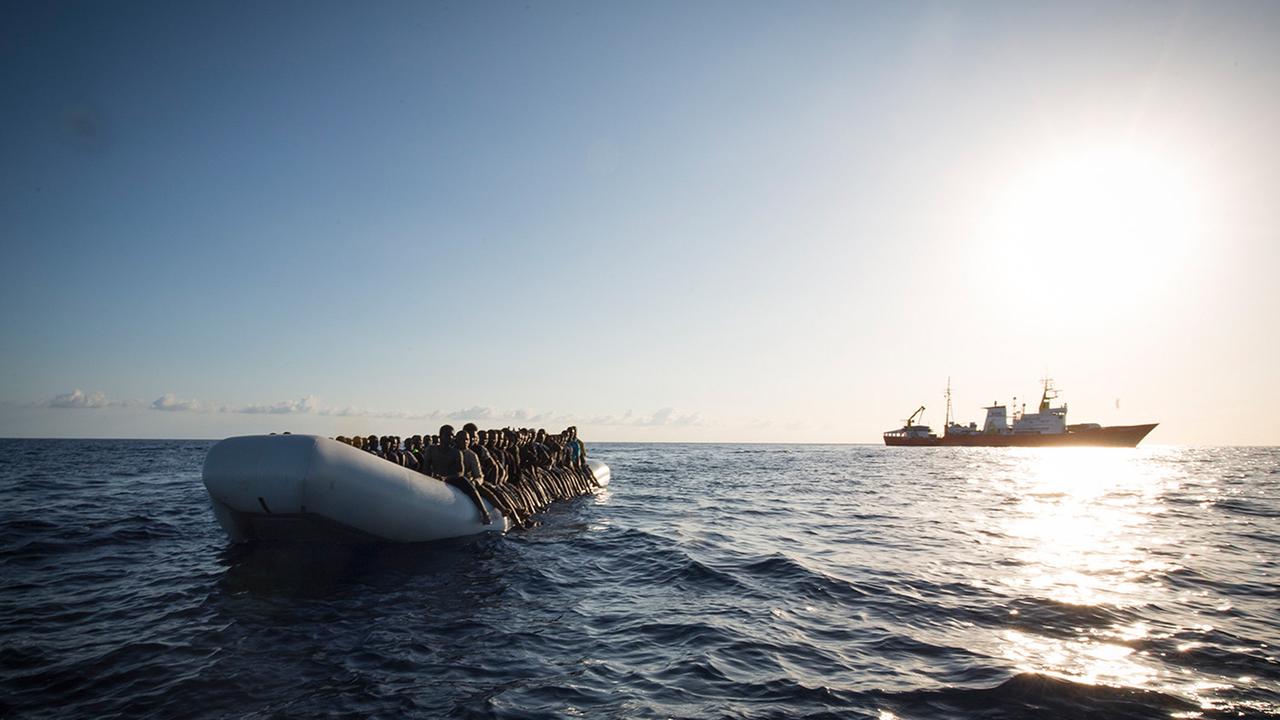 Flüchtlingsboot Mittelmeer