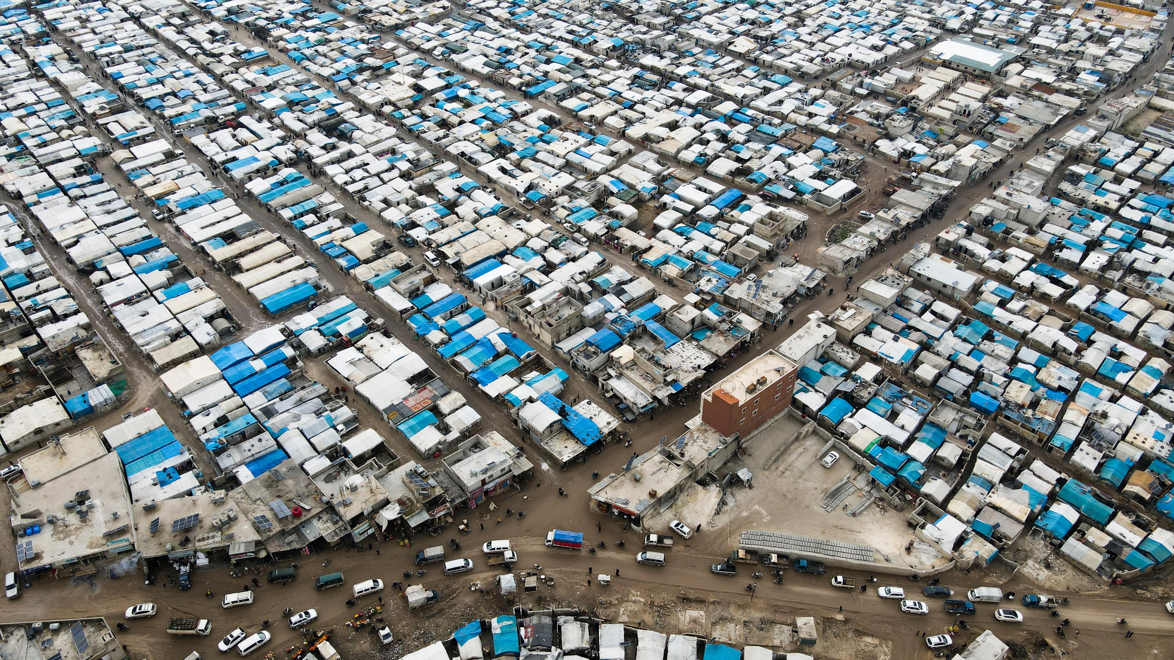 Archiv: Blick auf das Flüchtlingslager Karama. 