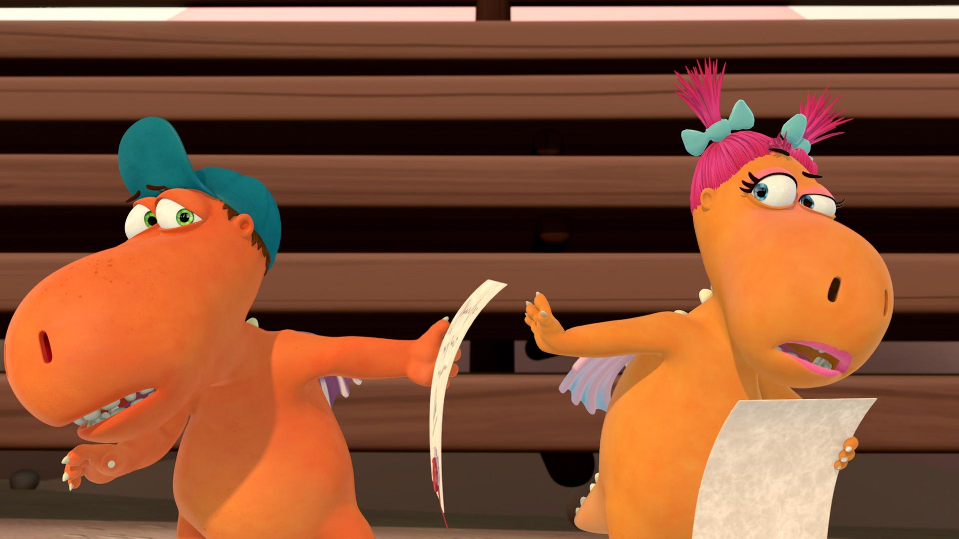 Kokosnuss und Proselinde blicken sehr skeptisch und versuchen bloß nicht in Augenkontakt miteinander zu geraten.