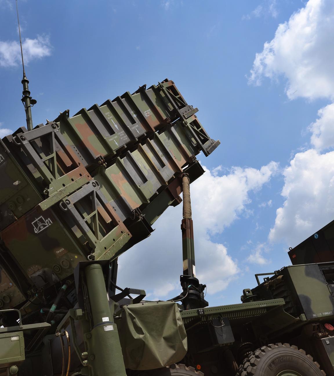 Archiv: Ein Startgerät des Flugabwehrraketensystems Patriot 