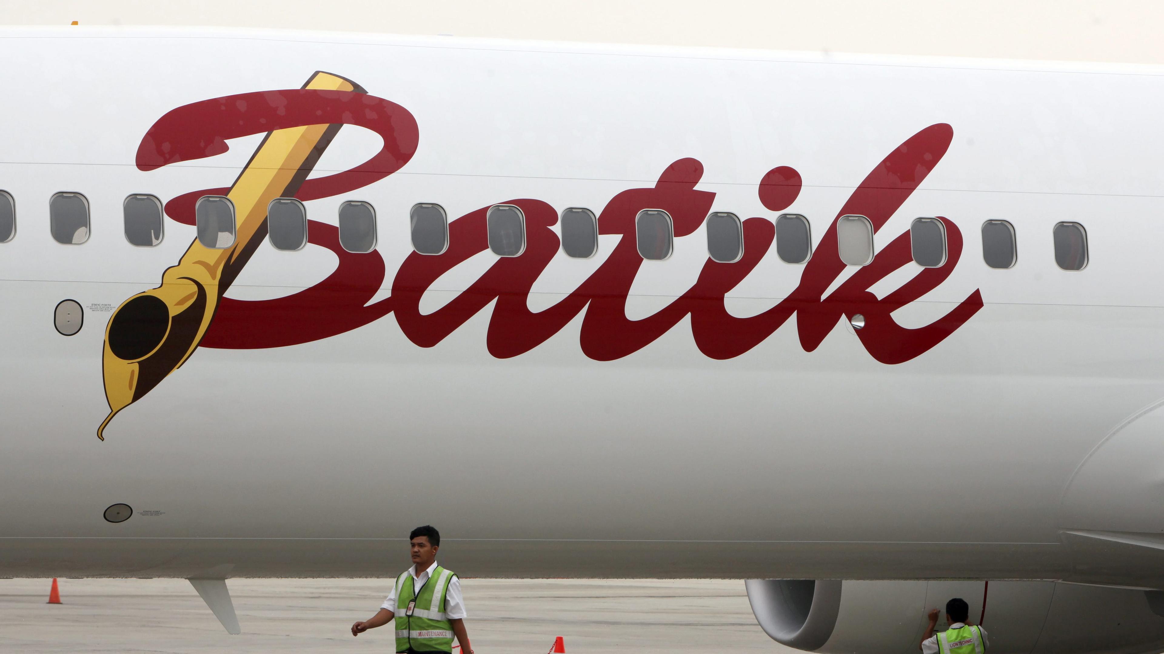 Ein Flugzeug der Airline Batik Air