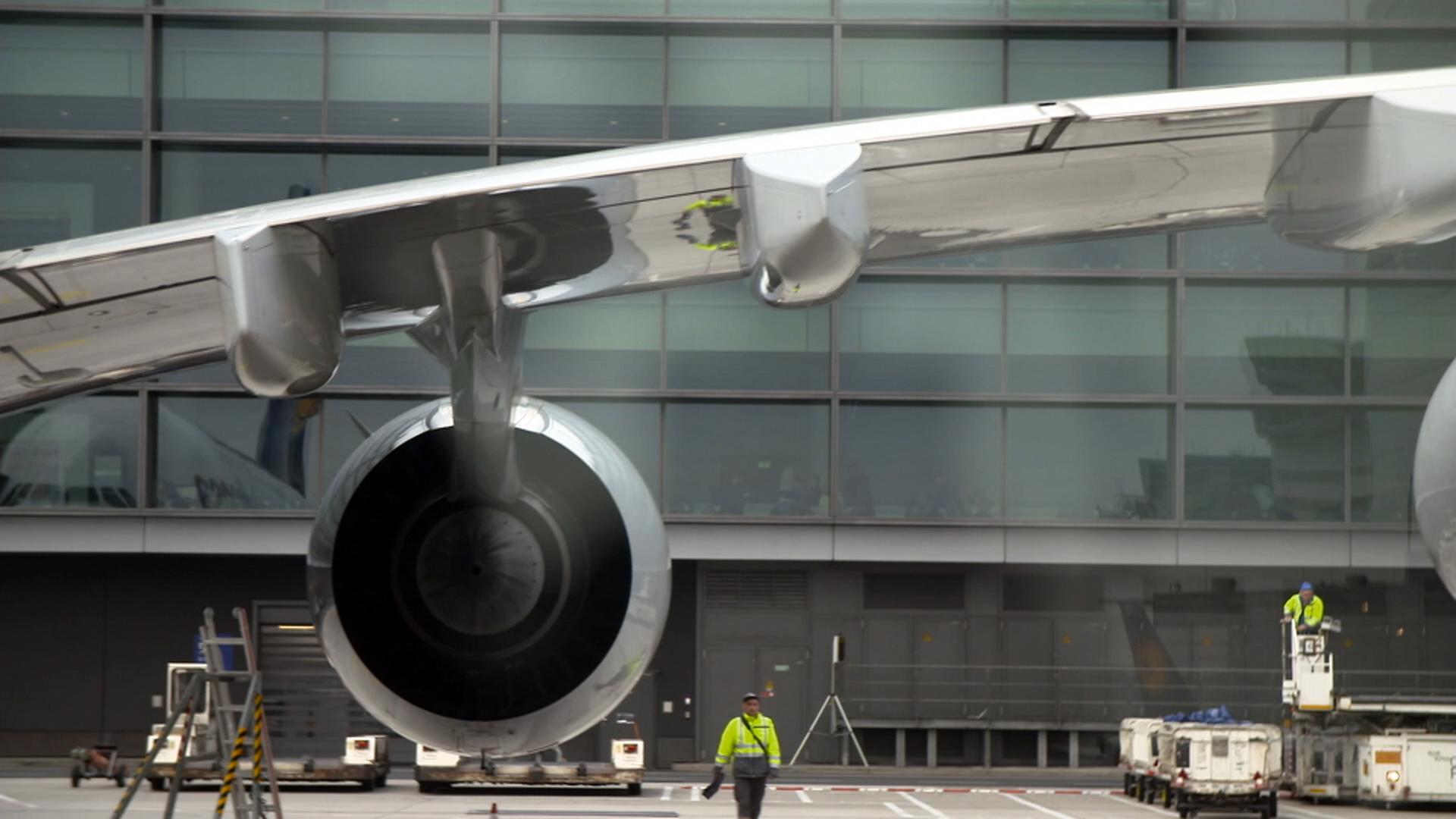 Turbine eines Flugzeugs