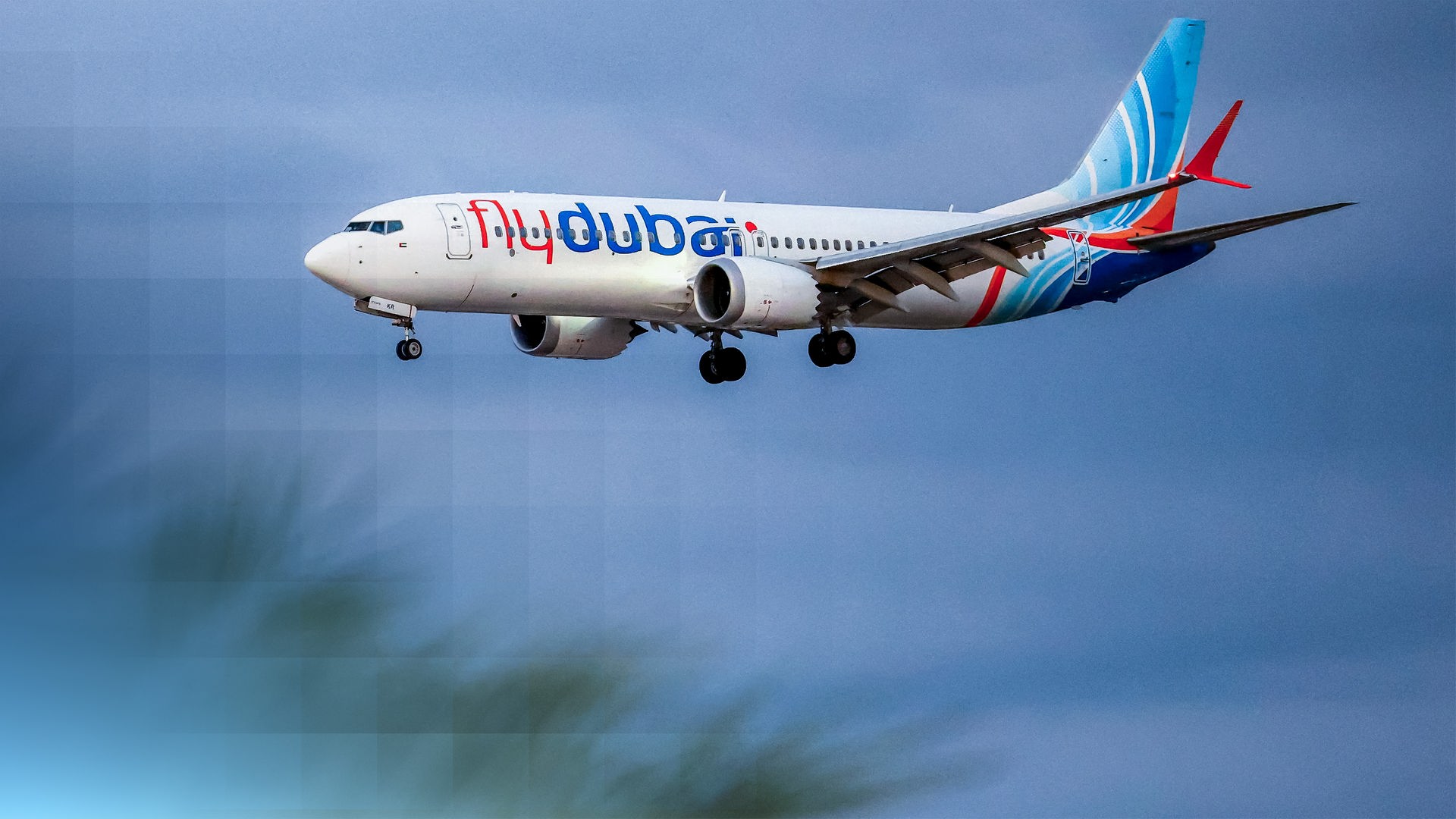 Die Flydubai-Ersatzmaschine, welche die Passagiere nach dem Vorfall im ursprünglichen Flydubai-Flugzeug an ihr Ziel gebracht hat