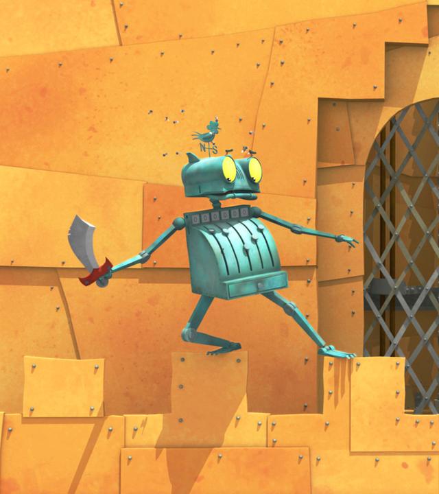 Ritter Rost in Bedrängnis des Barbaren beim Schwertduell!