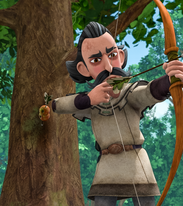 Robin Hoods früherer Mentor Langeland ist zufällig in der Stadt. Er hat Robin alles beigebracht, doch jetzt ist er alt und mutlos geworden.