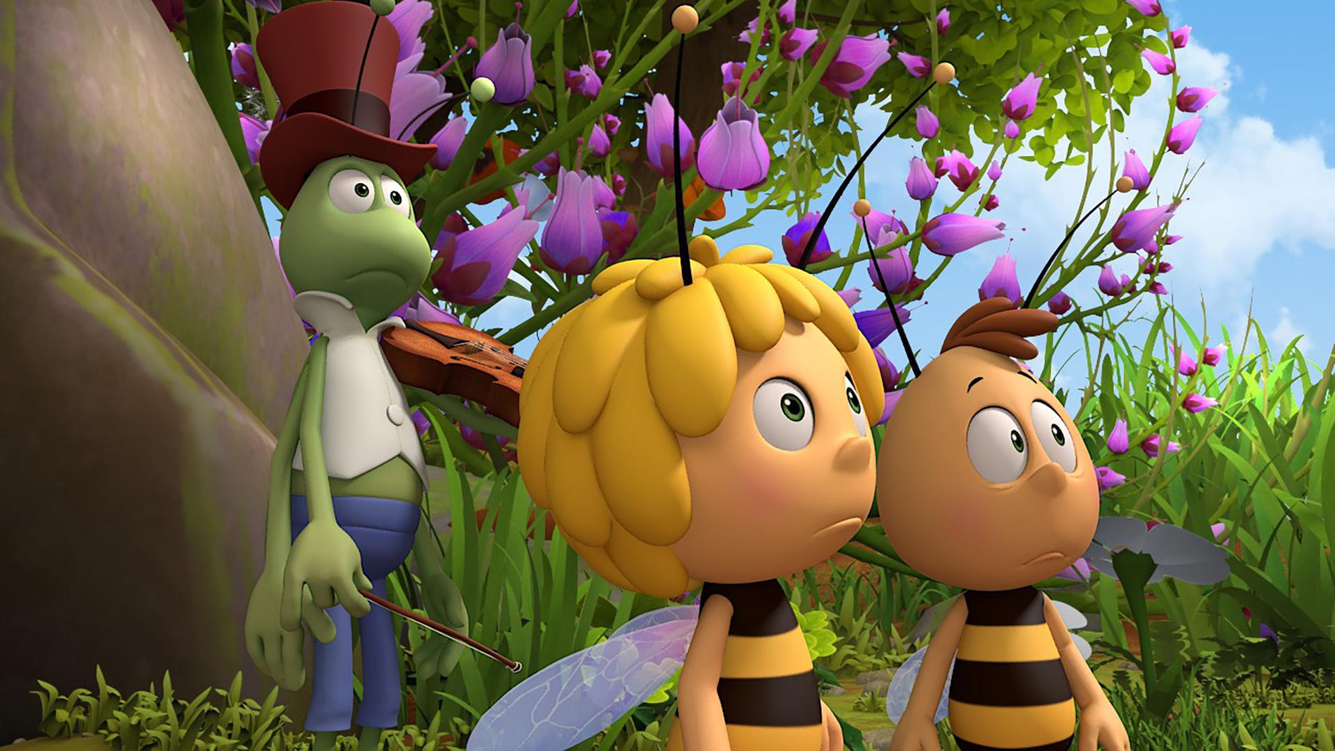 Flip, Maja und Willi staunen überrascht.