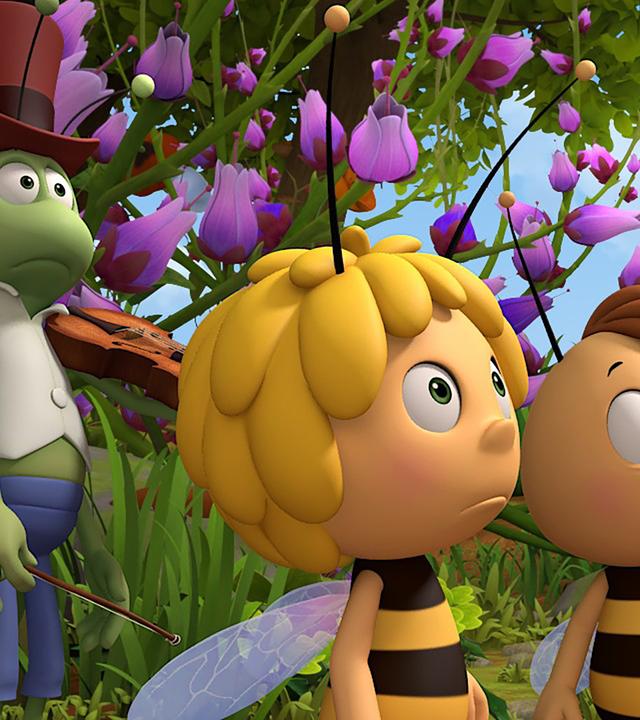 Flip, Maja und Willi staunen überrascht.