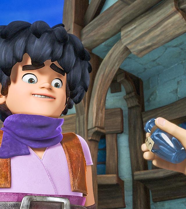 Tuck wird eine mysteriöse Flasche angeboten.