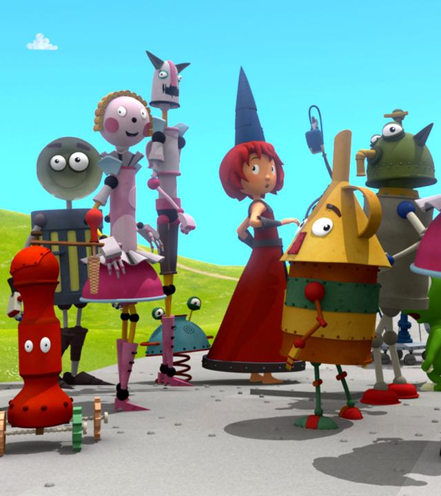 Die Dorfbewohner und Bö besprechen sich.