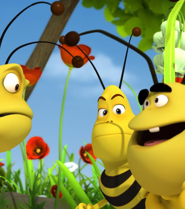 Die Wespenbande bespricht sich, wie sie wohl den Kelch am besten stehlen können.