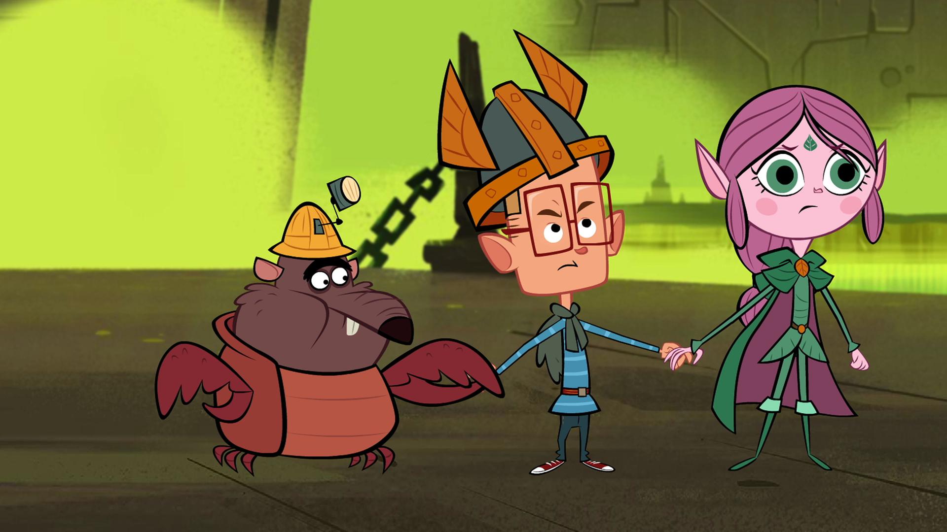 Ratrick, Marcus und Ephi halten sich an den Händen.