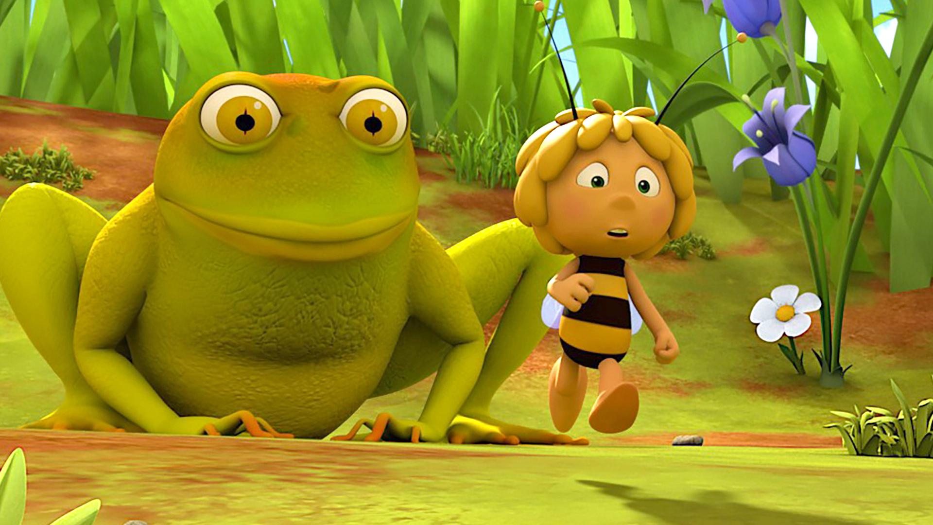 Frosch Theo und Maja.