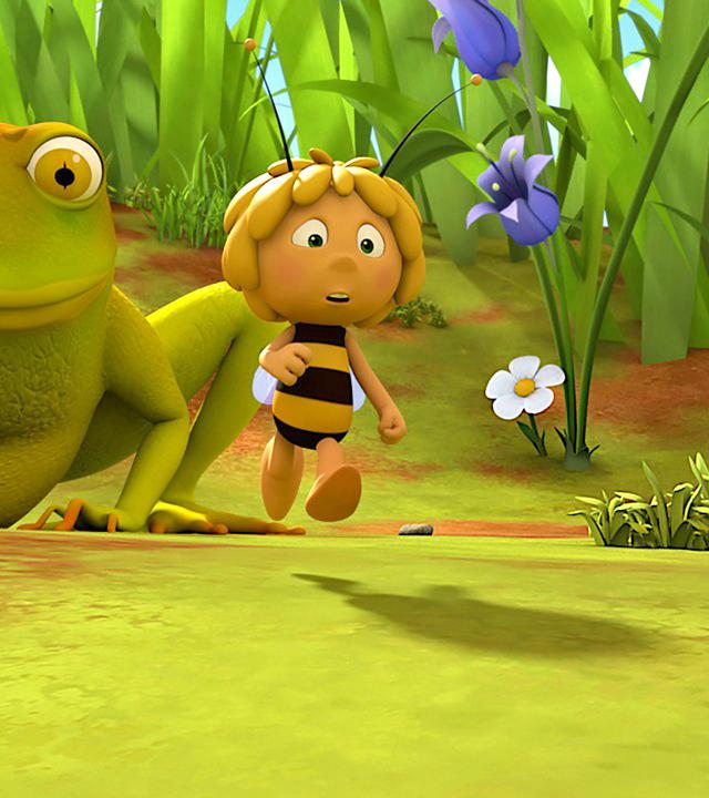 Frosch Theo (links) und Maja (rechts).