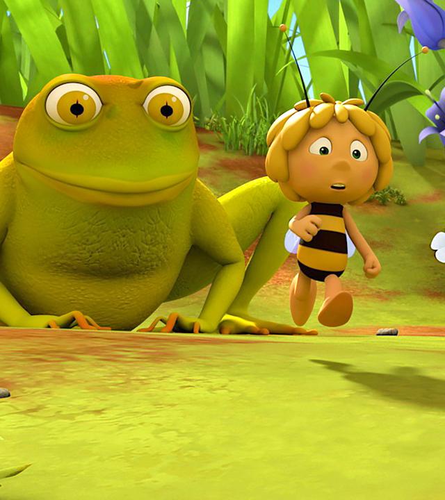 Frosch Theo und Maja.