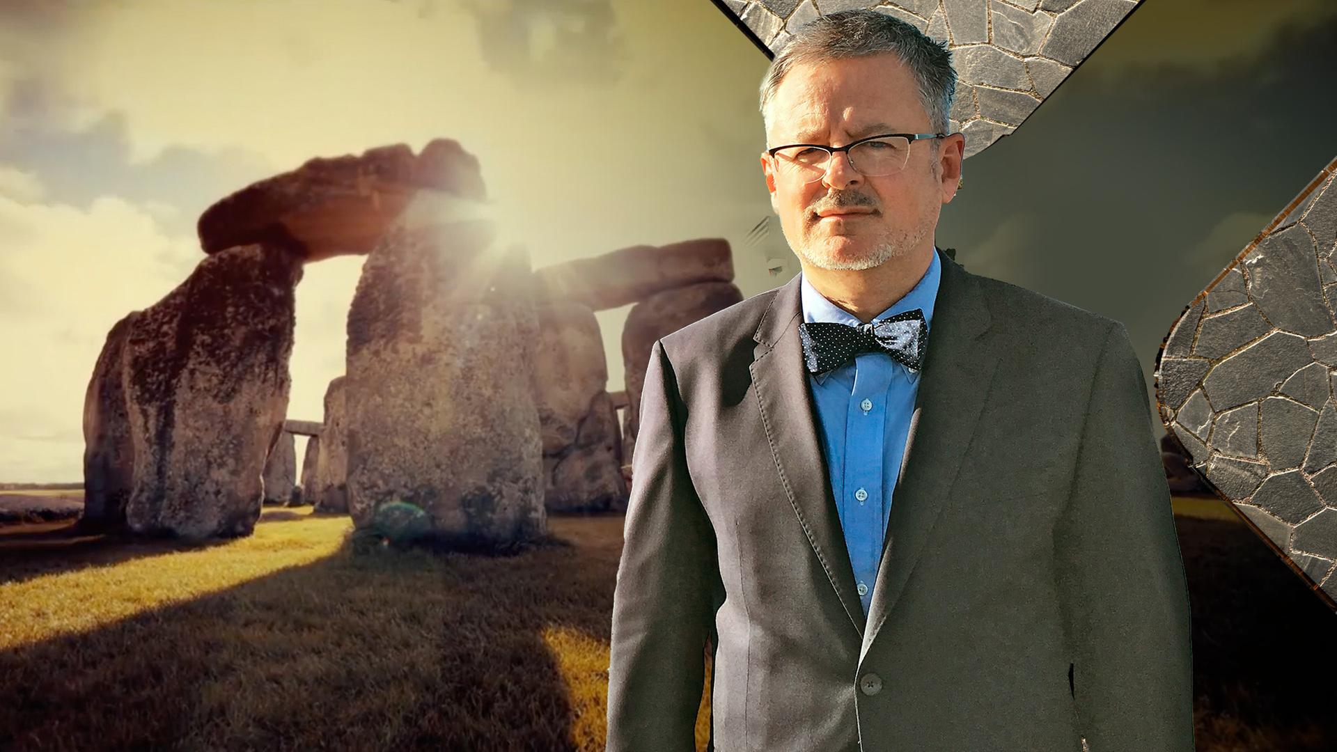 Sir Christopher Clark vor der Athener Akropolis