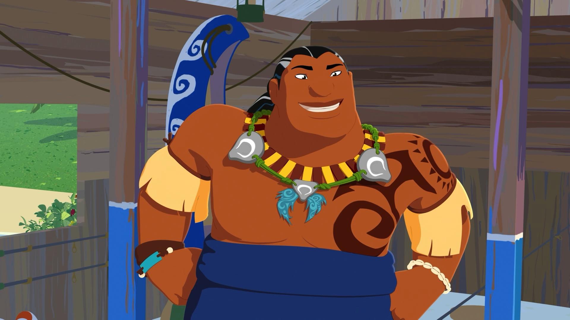 Papa Tuanaku ist ein friedfertiger Mensch mit traditioneller Frisur und Tätowierungen nach Maui-Art. Doch mit den Computer-Dingen steht er auf Kriegsfuß.