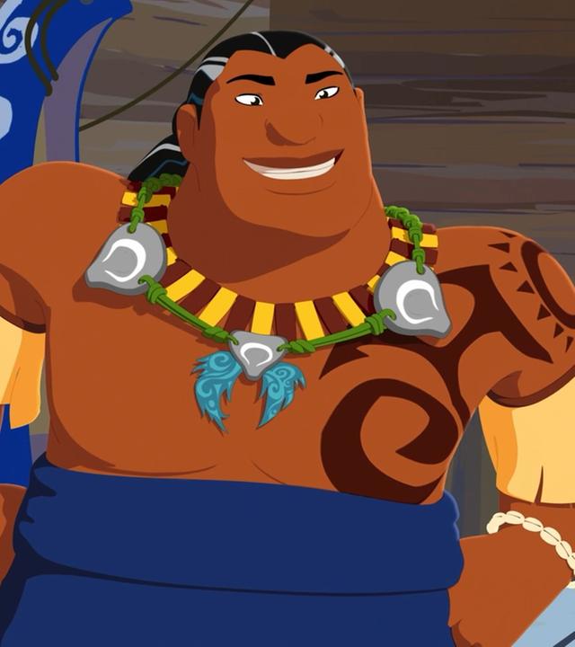 Papa Tuanaku ist ein friedfertiger Mensch mit traditioneller Frisur und Tätowierungen nach Maui-Art. Doch mit den Computer-Dingen steht er auf Kriegsfuß.