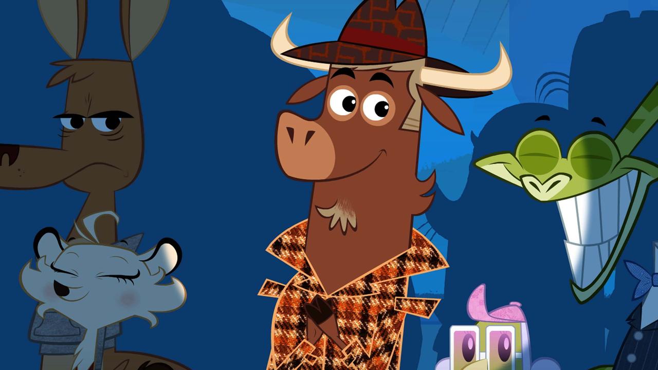 Die Boa strahlt: Sie wurde mit dem begehrten Güldenen Sangesbolzen ausgezeichnet. Um sie herum stehen viele andere Tiere.