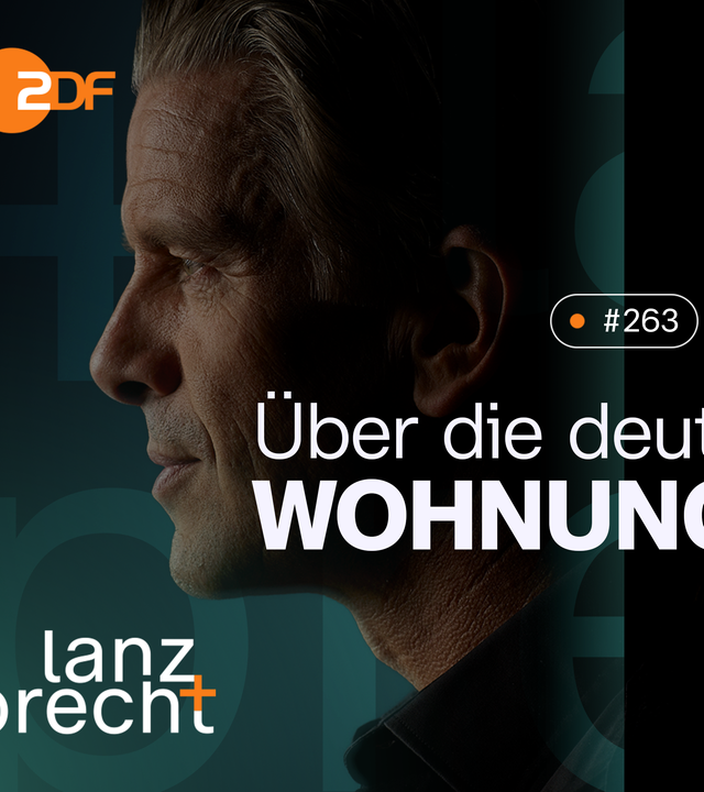 Links im Bild ist das Seitenprofil von Markus Lanz zu sehen und auf der Rechten Seite das von Richard David Precht. Folgentitel und Folgennummer sind auch auf der Grafik erkennbar.