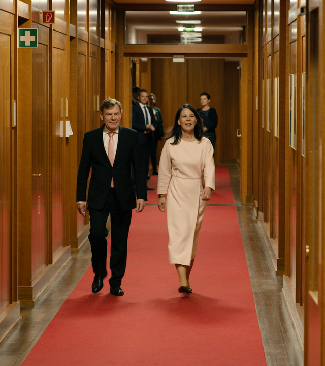 Annalena Baerbock & Johann Wadephul  im Auswärtigen Amt.